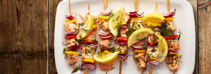 Salmon Lemon Skewers With Dill in North Vernon IN