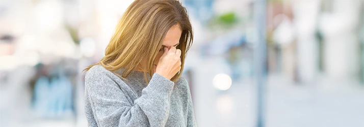 Woman experiencing chronic fatigue seeking functional medicine solutions